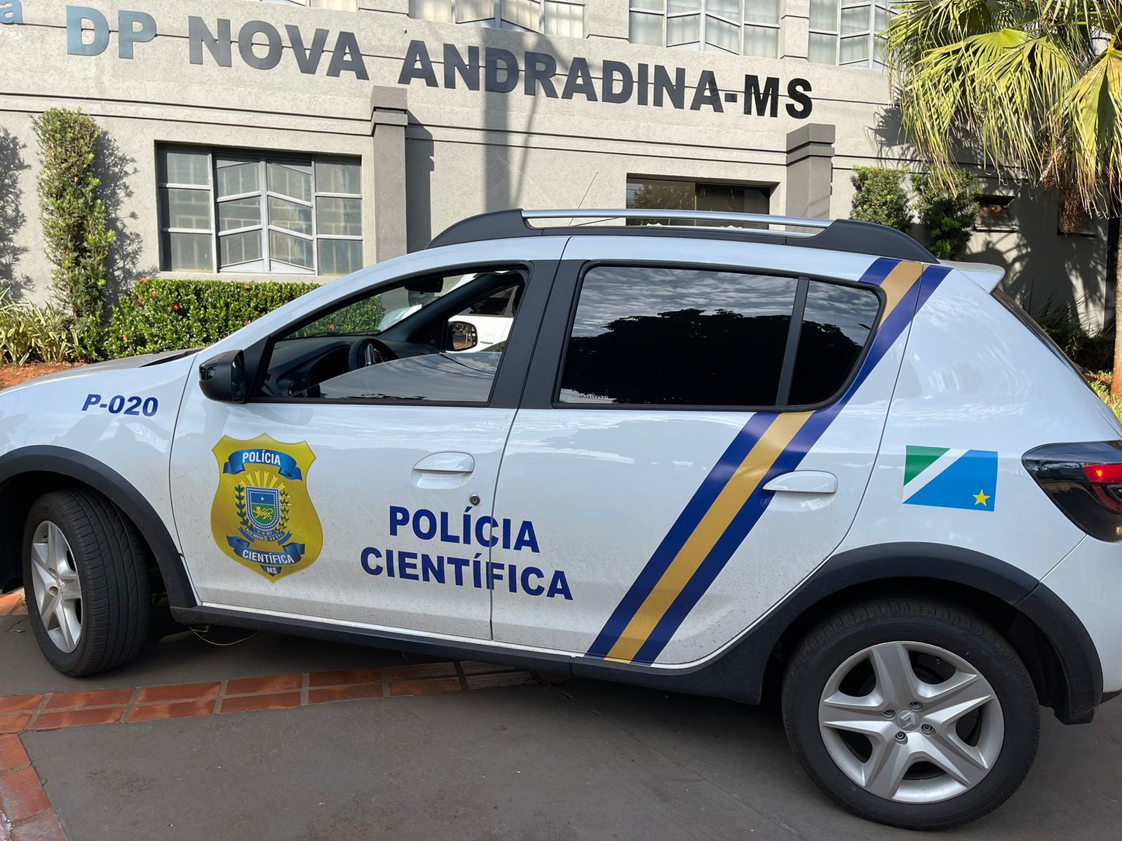 Viatura da Perícia Papiloscópica na Delegacia de Polícia - Foto: Jornal da Nova